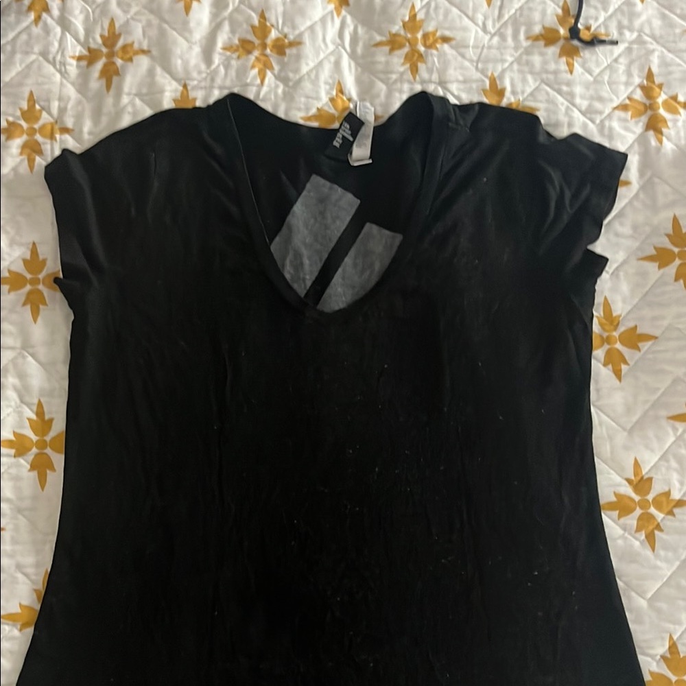 Adidas Black Flutter Sleeve Tee with Cut Out